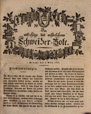 Der aufrichtige und wohlerfahrene Schweizer-Bote (Der Schweizer-Bote) Donnerstag 2. März 1815