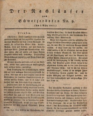 Der aufrichtige und wohlerfahrene Schweizer-Bote (Der Schweizer-Bote) Donnerstag 2. März 1815