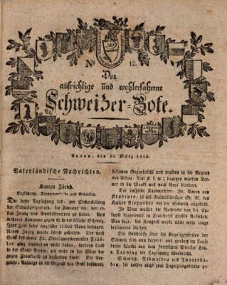 Der aufrichtige und wohlerfahrene Schweizer-Bote (Der Schweizer-Bote) Donnerstag 23. März 1815