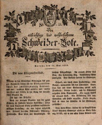 Der aufrichtige und wohlerfahrene Schweizer-Bote (Der Schweizer-Bote) Donnerstag 25. Mai 1815