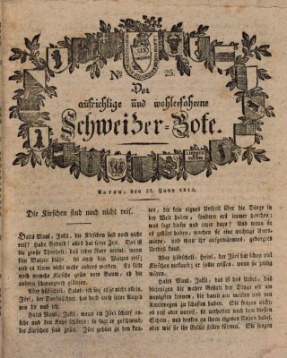 Der aufrichtige und wohlerfahrene Schweizer-Bote (Der Schweizer-Bote) Donnerstag 22. Juni 1815