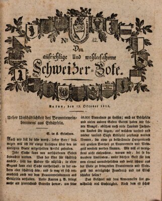 Der aufrichtige und wohlerfahrene Schweizer-Bote (Der Schweizer-Bote) Donnerstag 19. Oktober 1815