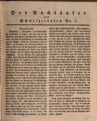 Der aufrichtige und wohlerfahrene Schweizer-Bote (Der Schweizer-Bote) Donnerstag 11. Januar 1816