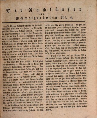 Der aufrichtige und wohlerfahrene Schweizer-Bote (Der Schweizer-Bote) Donnerstag 25. Januar 1816