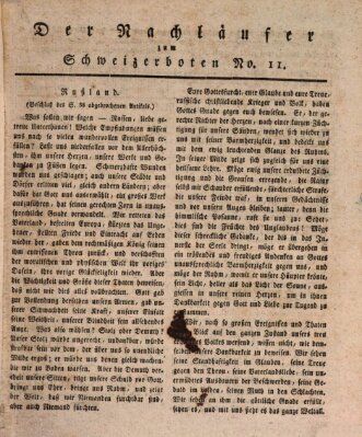 Der aufrichtige und wohlerfahrene Schweizer-Bote (Der Schweizer-Bote) Donnerstag 14. März 1816