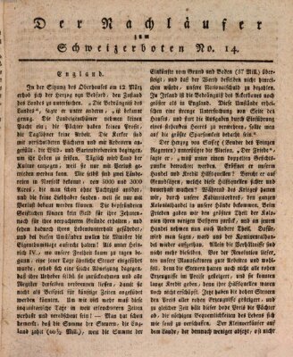 Der aufrichtige und wohlerfahrene Schweizer-Bote (Der Schweizer-Bote) Donnerstag 4. April 1816