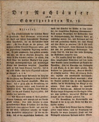 Der aufrichtige und wohlerfahrene Schweizer-Bote (Der Schweizer-Bote) Donnerstag 2. Mai 1816