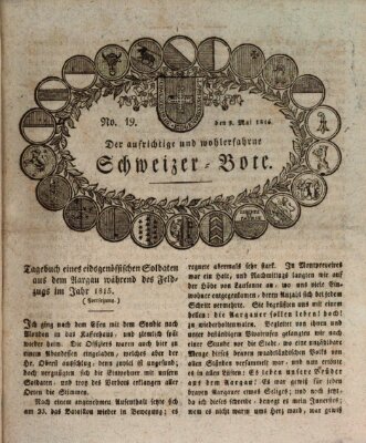 Der aufrichtige und wohlerfahrene Schweizer-Bote (Der Schweizer-Bote) Donnerstag 9. Mai 1816