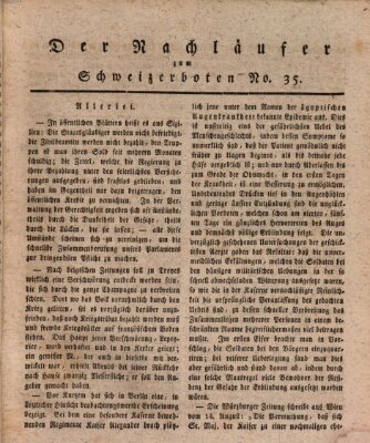 Der aufrichtige und wohlerfahrene Schweizer-Bote (Der Schweizer-Bote) Donnerstag 29. August 1816