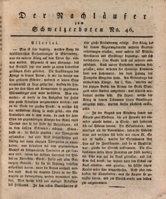 Der aufrichtige und wohlerfahrene Schweizer-Bote (Der Schweizer-Bote) Donnerstag 7. November 1816