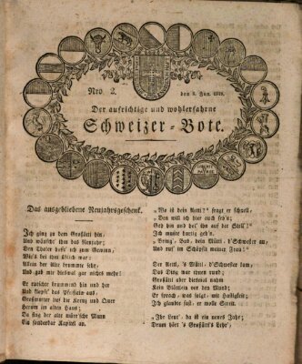 Der aufrichtige und wohlerfahrene Schweizer-Bote (Der Schweizer-Bote) Donnerstag 8. Januar 1818