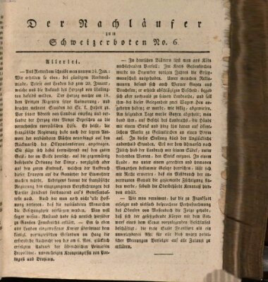 Der aufrichtige und wohlerfahrene Schweizer-Bote (Der Schweizer-Bote) Donnerstag 5. Februar 1818