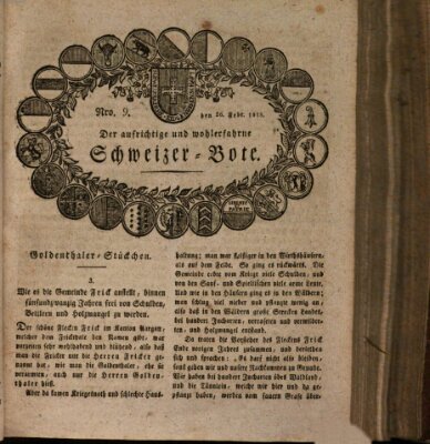 Der aufrichtige und wohlerfahrene Schweizer-Bote (Der Schweizer-Bote) Donnerstag 26. Februar 1818