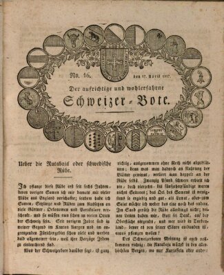 Der aufrichtige und wohlerfahrene Schweizer-Bote (Der Schweizer-Bote) Freitag 17. April 1818