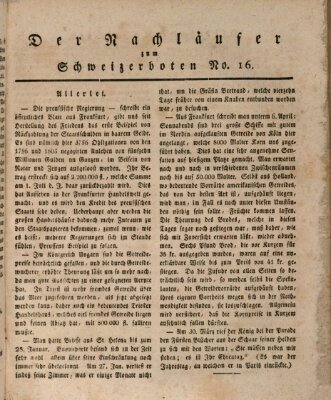 Der aufrichtige und wohlerfahrene Schweizer-Bote (Der Schweizer-Bote) Freitag 17. April 1818