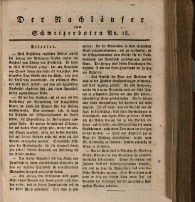 Der aufrichtige und wohlerfahrene Schweizer-Bote (Der Schweizer-Bote) Donnerstag 30. April 1818