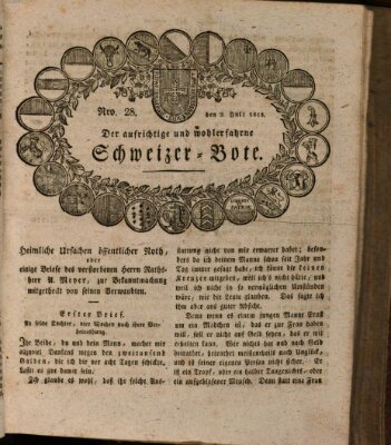 Der aufrichtige und wohlerfahrene Schweizer-Bote (Der Schweizer-Bote) Donnerstag 9. Juli 1818