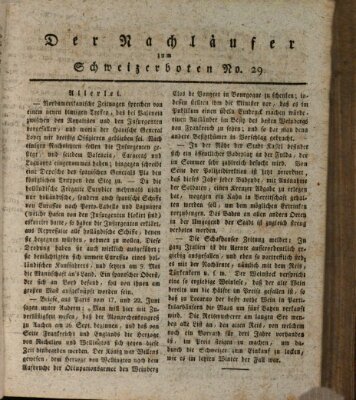 Der aufrichtige und wohlerfahrene Schweizer-Bote (Der Schweizer-Bote) Donnerstag 16. Juli 1818