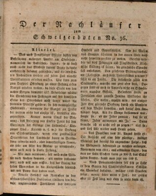 Der aufrichtige und wohlerfahrene Schweizer-Bote (Der Schweizer-Bote) Donnerstag 3. September 1818