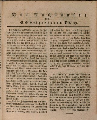 Der aufrichtige und wohlerfahrene Schweizer-Bote (Der Schweizer-Bote) Donnerstag 24. September 1818