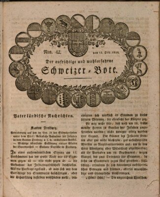 Der aufrichtige und wohlerfahrene Schweizer-Bote (Der Schweizer-Bote) Donnerstag 15. Oktober 1818