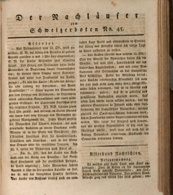 Der aufrichtige und wohlerfahrene Schweizer-Bote (Der Schweizer-Bote) Donnerstag 5. November 1818