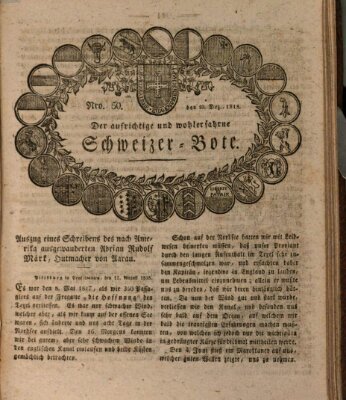 Der aufrichtige und wohlerfahrene Schweizer-Bote (Der Schweizer-Bote) Donnerstag 10. Dezember 1818