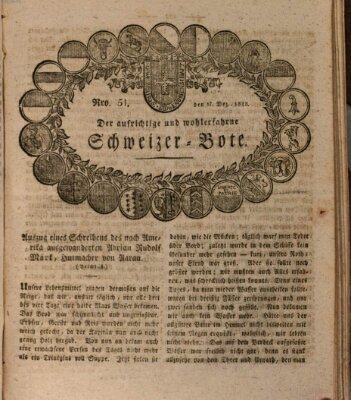 Der aufrichtige und wohlerfahrene Schweizer-Bote (Der Schweizer-Bote) Donnerstag 17. Dezember 1818