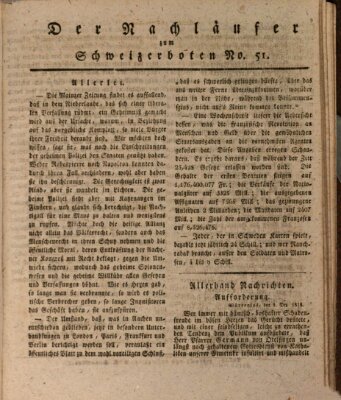 Der aufrichtige und wohlerfahrene Schweizer-Bote (Der Schweizer-Bote) Donnerstag 17. Dezember 1818