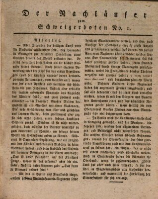 Der aufrichtige und wohlerfahrene Schweizer-Bote (Der Schweizer-Bote) Donnerstag 7. Januar 1819