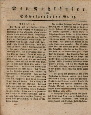 Der aufrichtige und wohlerfahrene Schweizer-Bote (Der Schweizer-Bote) Donnerstag 15. April 1819