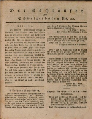 Der aufrichtige und wohlerfahrene Schweizer-Bote (Der Schweizer-Bote) Donnerstag 3. Juni 1819