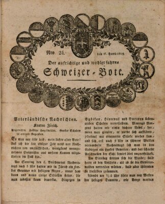 Der aufrichtige und wohlerfahrene Schweizer-Bote (Der Schweizer-Bote) Donnerstag 17. Juni 1819