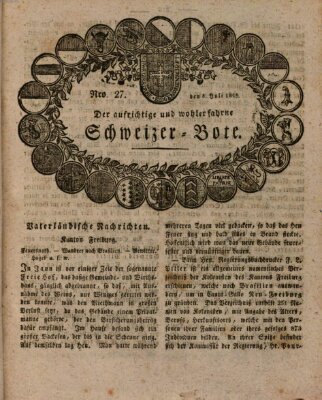 Der aufrichtige und wohlerfahrene Schweizer-Bote (Der Schweizer-Bote) Donnerstag 8. Juli 1819