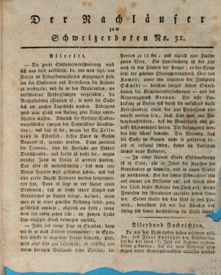 Der aufrichtige und wohlerfahrene Schweizer-Bote (Der Schweizer-Bote) Donnerstag 12. August 1819