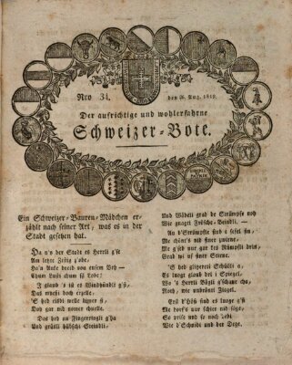 Der aufrichtige und wohlerfahrene Schweizer-Bote (Der Schweizer-Bote) Donnerstag 26. August 1819