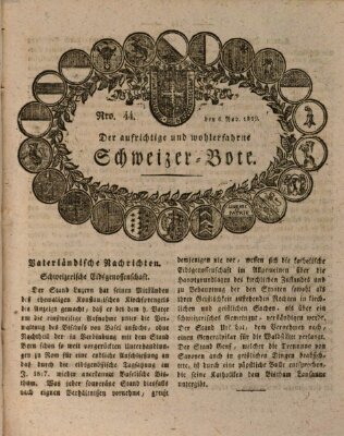 Der aufrichtige und wohlerfahrene Schweizer-Bote (Der Schweizer-Bote) Donnerstag 4. November 1819