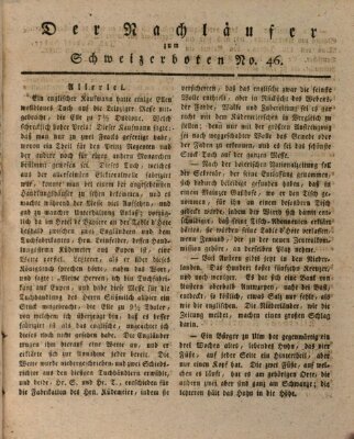 Der aufrichtige und wohlerfahrene Schweizer-Bote (Der Schweizer-Bote) Donnerstag 18. November 1819