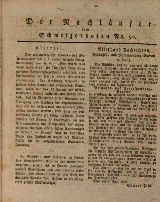 Der aufrichtige und wohlerfahrene Schweizer-Bote (Der Schweizer-Bote) Donnerstag 16. Dezember 1819
