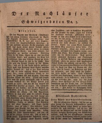 Der aufrichtige und wohlerfahrene Schweizer-Bote (Der Schweizer-Bote) Donnerstag 20. Januar 1820