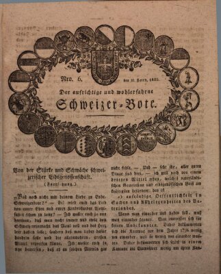 Der aufrichtige und wohlerfahrene Schweizer-Bote (Der Schweizer-Bote) Donnerstag 10. Februar 1820