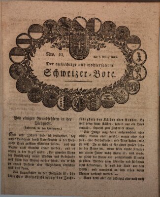 Der aufrichtige und wohlerfahrene Schweizer-Bote (Der Schweizer-Bote) Donnerstag 9. März 1820