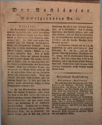 Der aufrichtige und wohlerfahrene Schweizer-Bote (Der Schweizer-Bote) Donnerstag 9. März 1820