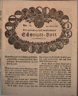 Der aufrichtige und wohlerfahrene Schweizer-Bote (Der Schweizer-Bote) Donnerstag 6. April 1820