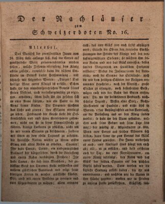 Der aufrichtige und wohlerfahrene Schweizer-Bote (Der Schweizer-Bote) Donnerstag 20. April 1820