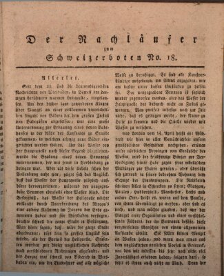 Der aufrichtige und wohlerfahrene Schweizer-Bote (Der Schweizer-Bote) Donnerstag 4. Mai 1820