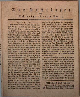 Der aufrichtige und wohlerfahrene Schweizer-Bote (Der Schweizer-Bote) Donnerstag 8. Juni 1820