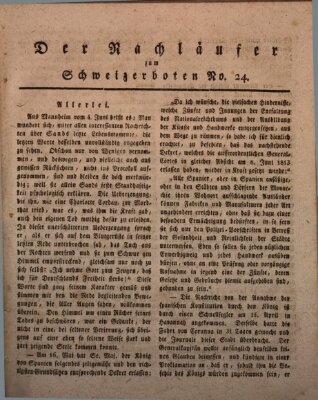 Der aufrichtige und wohlerfahrene Schweizer-Bote (Der Schweizer-Bote) Donnerstag 15. Juni 1820