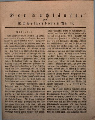 Der aufrichtige und wohlerfahrene Schweizer-Bote (Der Schweizer-Bote) Donnerstag 6. Juli 1820