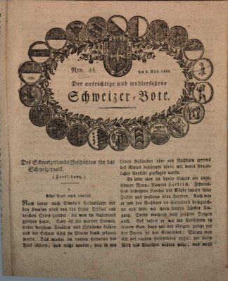 Der aufrichtige und wohlerfahrene Schweizer-Bote (Der Schweizer-Bote) Donnerstag 2. November 1820